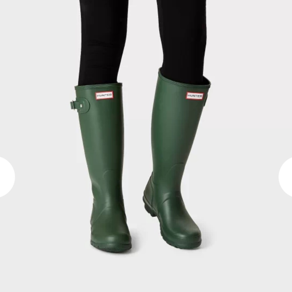Hunter “original” green rain boots